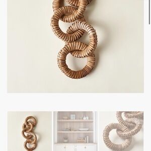 Rattan Wrapped Mango Wood
Chain